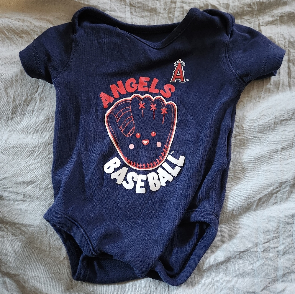 Angels Baseball Onesie